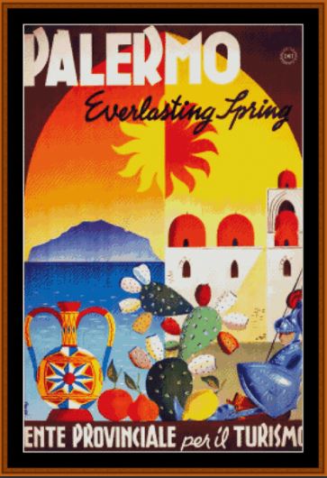 click here to view larger image of Palermo Vintage Poster (chart)