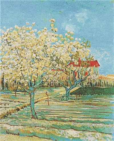 click here to view larger image of Orchard with Pear Trees in Blossom (chart)