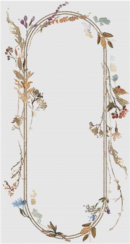 click here to view larger image of Autumnal Floral Frame (chart)