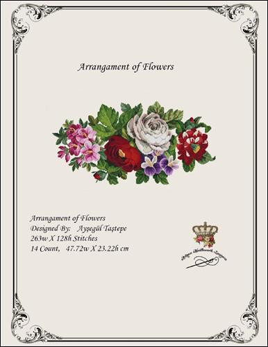 click here to view larger image of Arrangement of Flowers (chart)