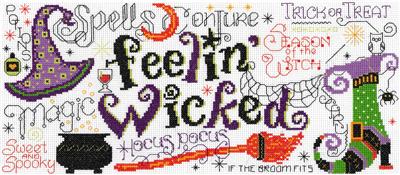 click here to view larger image of Feeling Wicked - Ursula Michael (counted cross stitch kit)