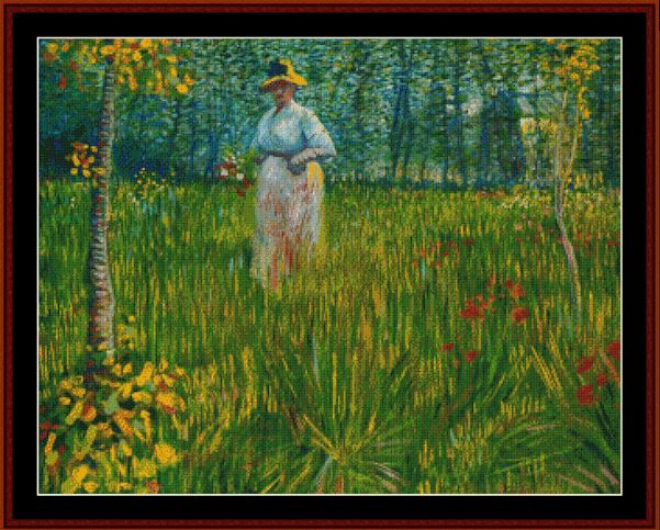click here to view larger image of Woman In Garden - Summer (chart)