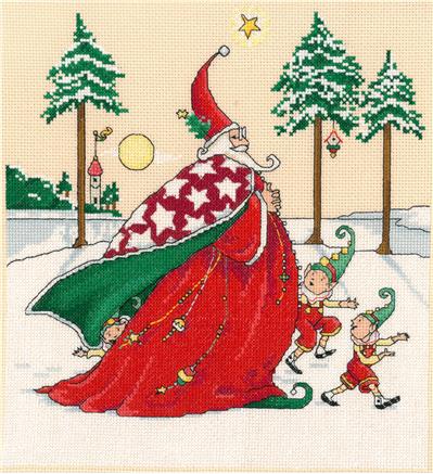 click here to view larger image of Christmas Wizard - Mary Engelbreit (counted cross stitch kit)