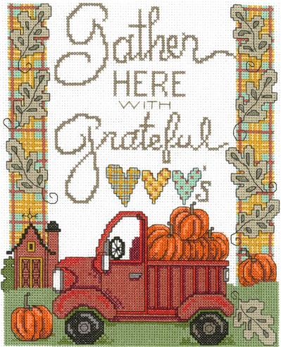 click here to view larger image of Gather with Grateful Hearts - Diane Arthurs (counted cross stitch kit)