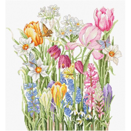click here to view larger image of March Bouquet (counted cross stitch kit)