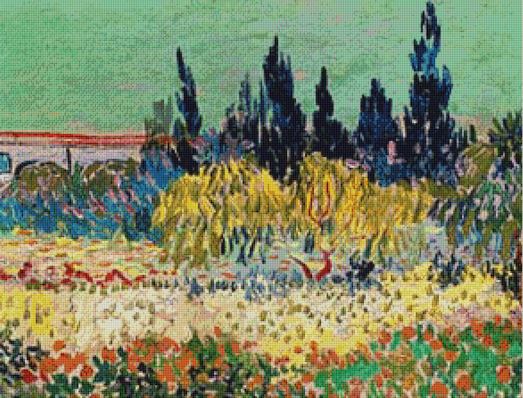 click here to view larger image of Garden at Arles, The – Van Gogh (chart)