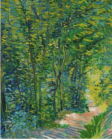 click here to view larger image of Path in the Woods – Van Gogh (chart)