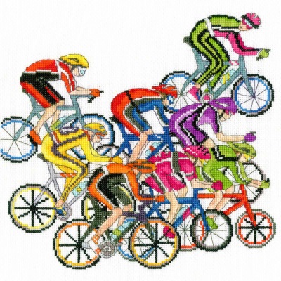 click here to view larger image of Cycling Fun  (counted cross stitch kit)