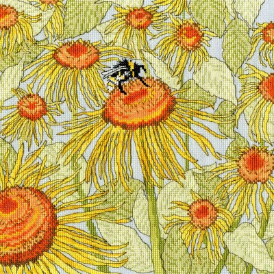 click here to view larger image of Sunflower Garden (counted cross stitch kit)
