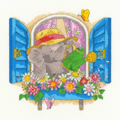 click here to view larger image of Bloomin Lovelly (counted cross stitch kit)