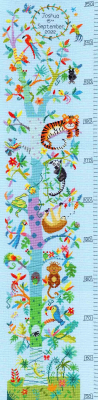 click here to view larger image of Tropical Height Chart (counted cross stitch kit)