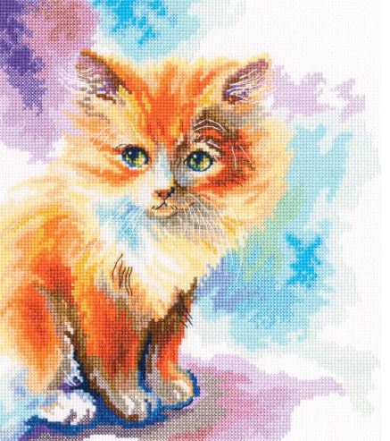 click here to view larger image of Sunny Kitten (counted cross stitch kit)