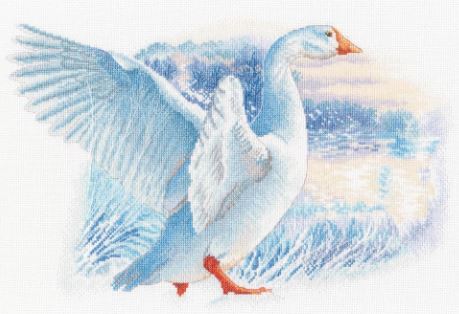 click here to view larger image of Snow Goose (counted cross stitch kit)