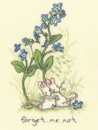click here to view larger image of Forget Me Not (counted cross stitch kit)