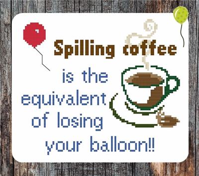 click here to view larger image of Spilling Coffee (chart)