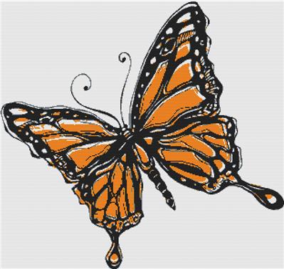 click here to view larger image of Orange Butterfly (chart)