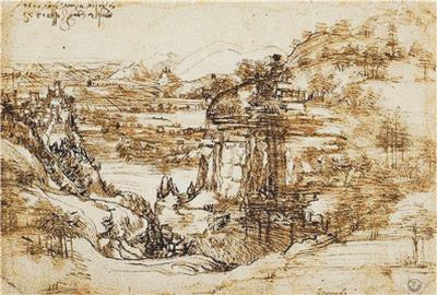 click here to view larger image of Landscape Drawing for Santa Maria Della Neve (chart)