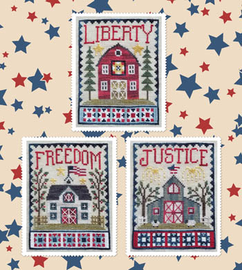 click here to view larger image of Patriotic Barn Trio (chart)