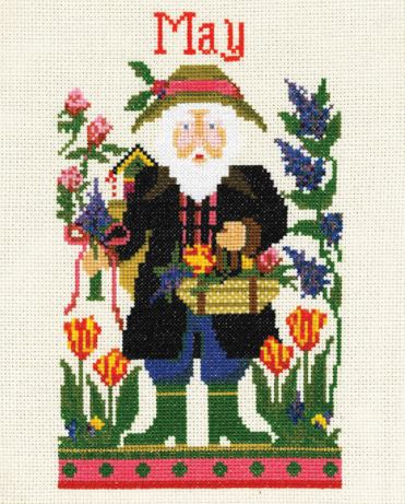 click here to view larger image of May Santa - Kit (counted cross stitch kit)