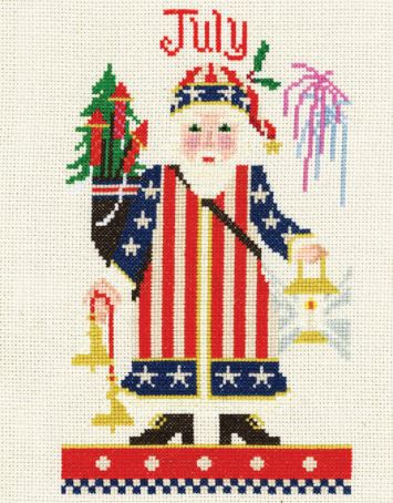 click here to view larger image of July Santa - Kit (counted cross stitch kit)