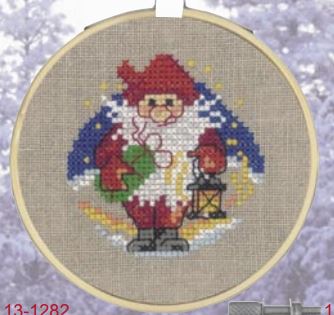click here to view larger image of Elf with Light (counted cross stitch kit)