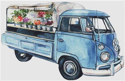 click here to view larger image of Floral Farm Truck (chart)
