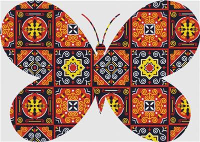 click here to view larger image of Azulejos Butterfly (chart)