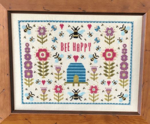 click here to view larger image of Bee Happy (kit) (counted cross stitch kit)