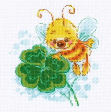 click here to view larger image of Happy Clover (counted cross stitch kit)