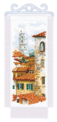 click here to view larger image of Pisa Roofs (counted cross stitch kit)