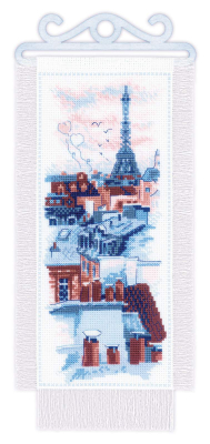 click here to view larger image of Paris Roofs (counted cross stitch kit)