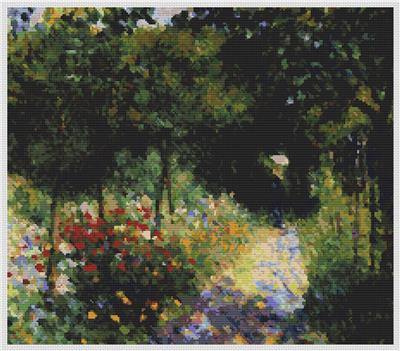click here to view larger image of Woman at the Garden (Pierre-Auguste Renoir) (chart)
