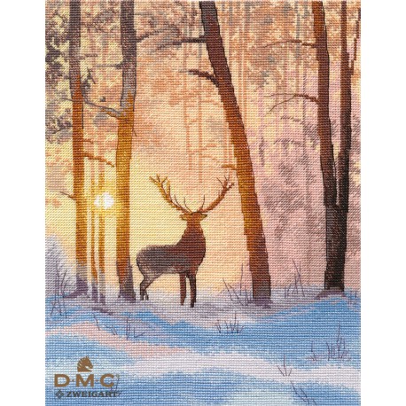 click here to view larger image of In the Winter Forest (counted cross stitch kit)