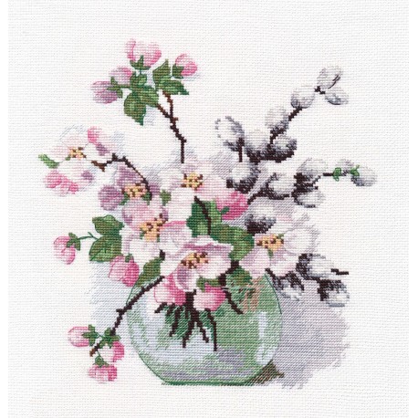 click here to view larger image of Fragrance of Spring, The (counted cross stitch kit)