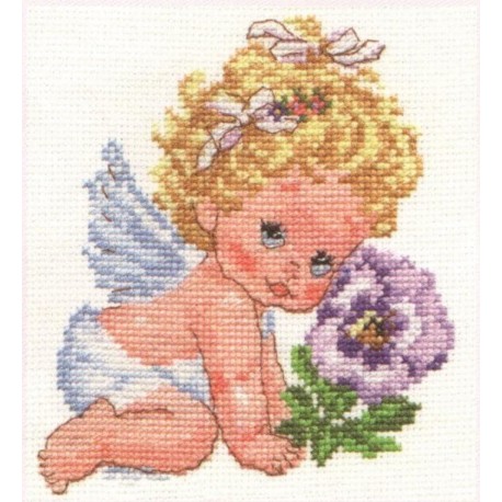 click here to view larger image of Angel of Happiness (counted cross stitch kit)