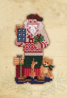 click here to view larger image of Christmas Day Santas - Christmas Giving 2021  (counted cross stitch kit)