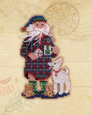 click here to view larger image of Christmas Day Santas - Christmas Morning 2021  (counted cross stitch kit)