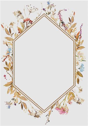 click here to view larger image of Autumnal Floral Frame II (chart)