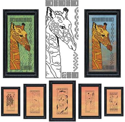 click here to view larger image of African Animals Series - Giraffe (chart)