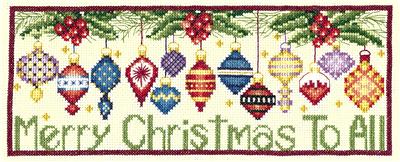 click here to view larger image of Merry Christmas to All Kit (counted cross stitch kit)