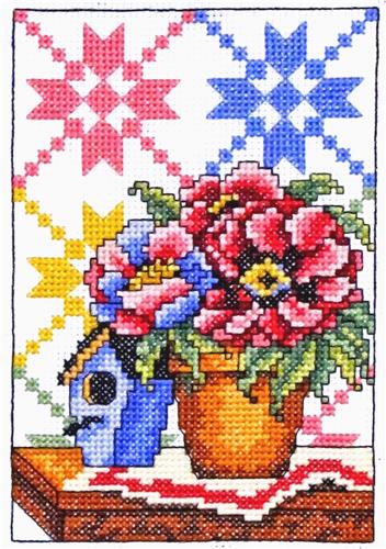click here to view larger image of Country Beauty Kit (counted cross stitch kit)