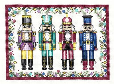 click here to view larger image of Royal Nutcrackers Kit (counted cross stitch kit)