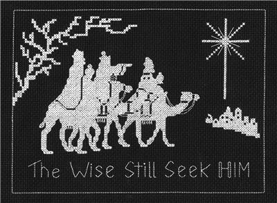 click here to view larger image of Wise Still Seek Him, The  Kit (counted cross stitch kit)
