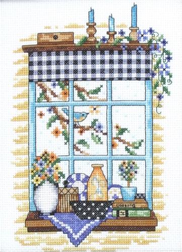 click here to view larger image of Summer Window Kit (counted cross stitch kit)