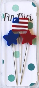 click here to view larger image of Mini Pins - Stars and Stripes  (pin)