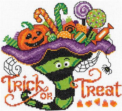 click here to view larger image of Witchy Treats - Ursula Michael (counted cross stitch kit)