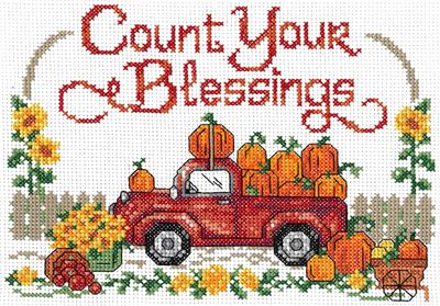 click here to view larger image of Meet Me at the Pumpkin Patch - Ursula Michael (counted cross stitch kit)