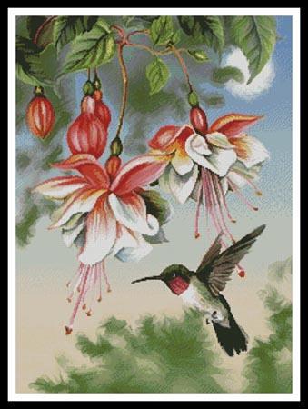 click here to view larger image of Fuschia and Hummingbird  (chart)