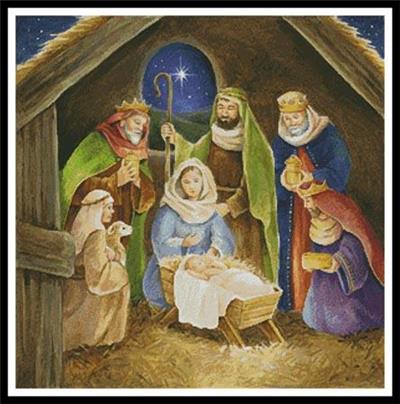 click here to view larger image of Nativity Painting (chart)