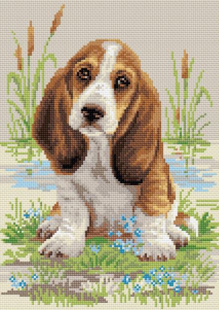 click here to view larger image of Basset Hound (Diamond Embroidery)